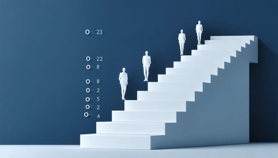 Career progression steps in artificial intelligence field