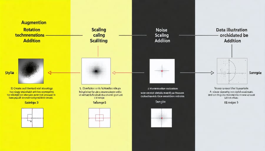 Visual demonstration of common data augmentation methods for AI training