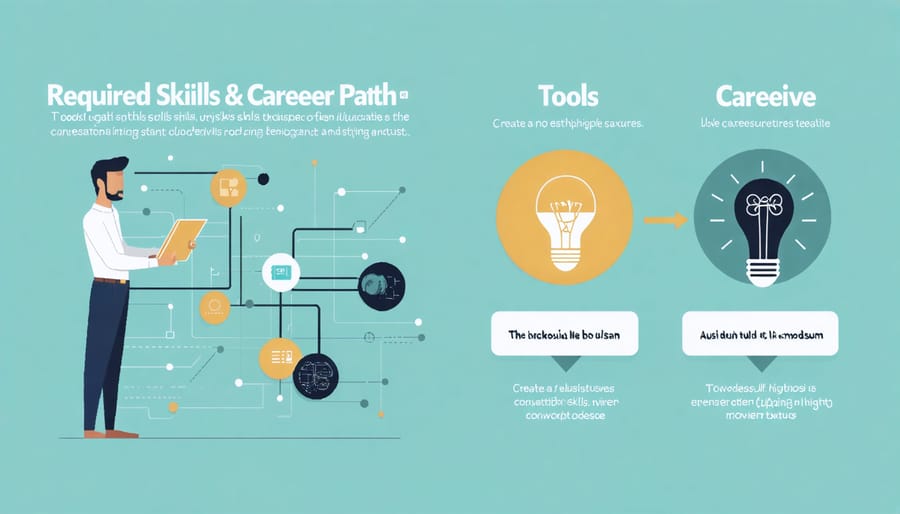 Career pathway comparison diagram for bioinformatics and health informatics careers