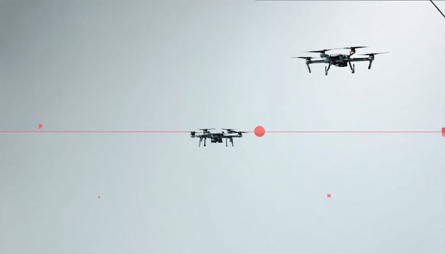 3D rendering of autonomous vehicle predicting and avoiding potential collision scenarios
