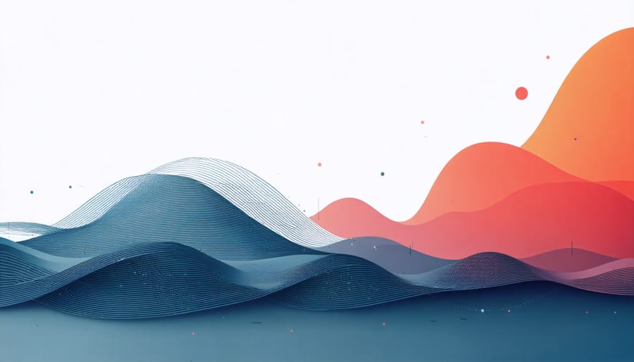3D surface plot showing gradient descent paths with different learning rates converging to global minimum