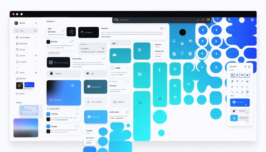 Animation of a user interface automatically adapting its layout to user behavior