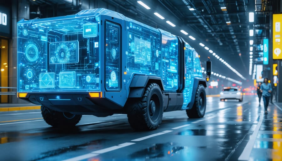 Autonomous delivery robot operating in urban environment powered by AI platform technology