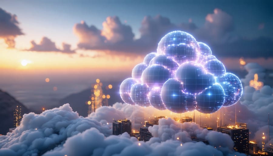 Modern data center infrastructure powering cloud AI platforms