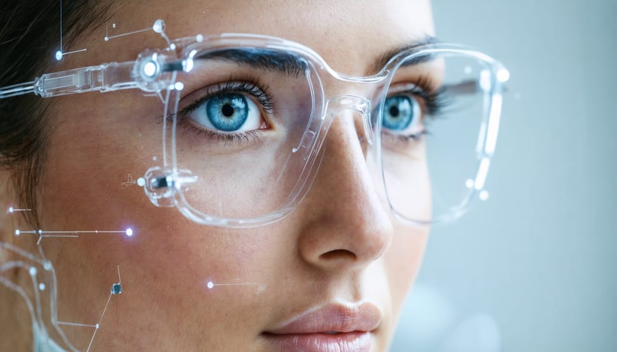 Medical team reviewing patient data on digital tablet in hospital