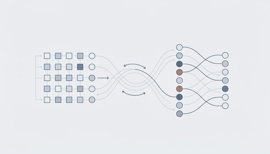 Human hand and robotic arm collaborating to exchange object representing AI partnership