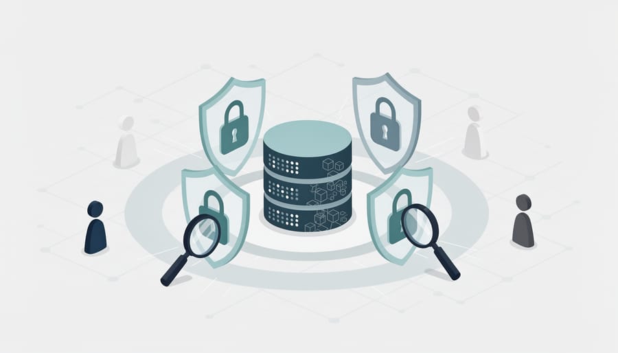 Security padlock and server hardware representing AI model protection and cybersecurity defenses