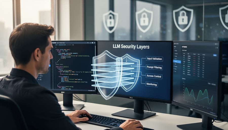 Multiple padlocks and security keys arranged on metallic surface representing layered security