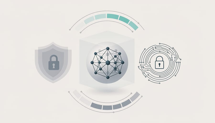 Circuit board protected inside transparent security case with LED lighting