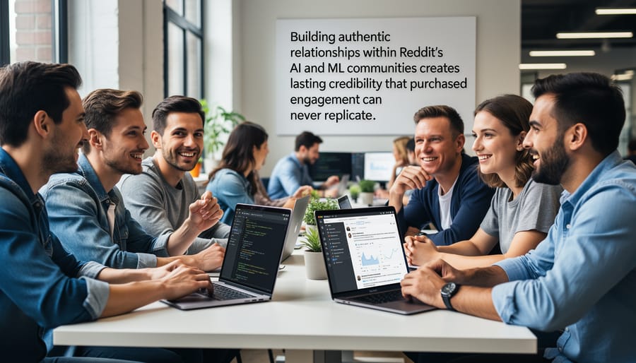 Developers collaborating and engaging in authentic technical discussion