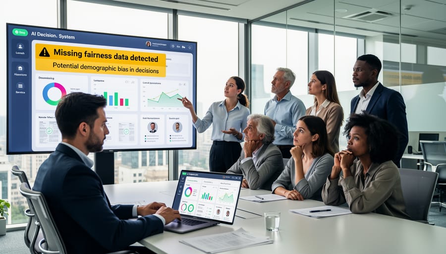 Diverse group of business professionals in modern office environment