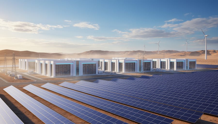 Elephants in African savanna with wildlife monitoring camera equipment visible in foreground