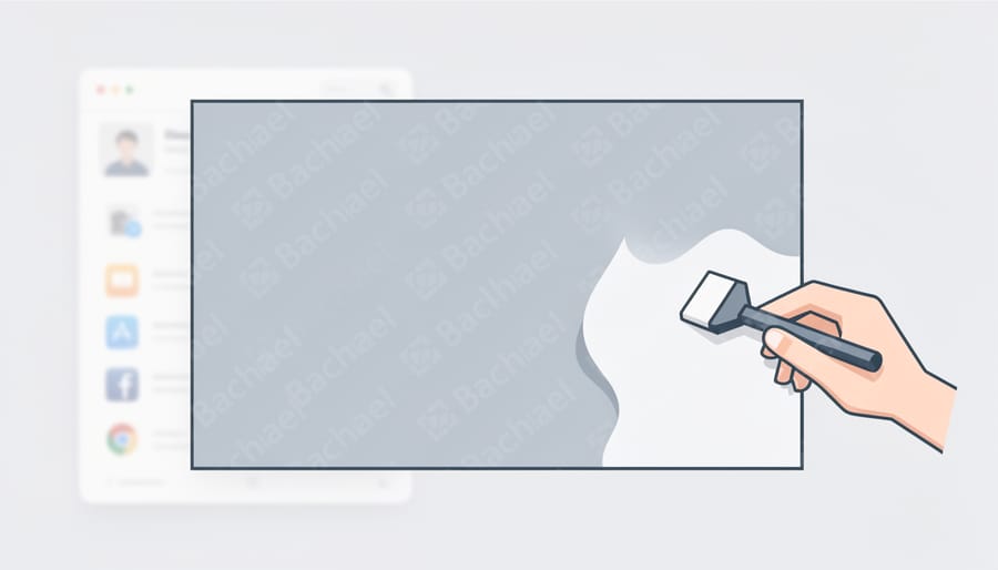 Close-up of hands demonstrating how easily digital watermarks can be circumvented