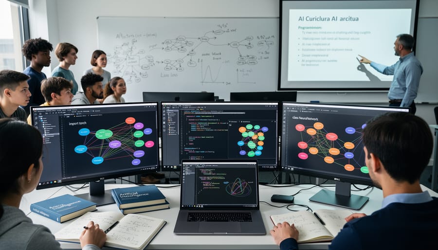 Close-up of hands typing code on laptop keyboard