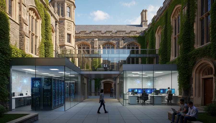 Yale University computer science building exterior with Gothic architecture