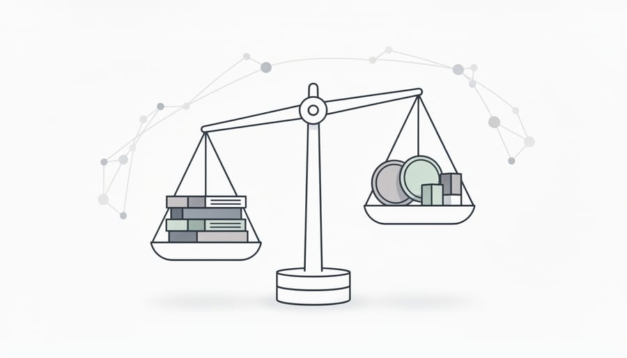 Developer working with cloud database configuration on laptop