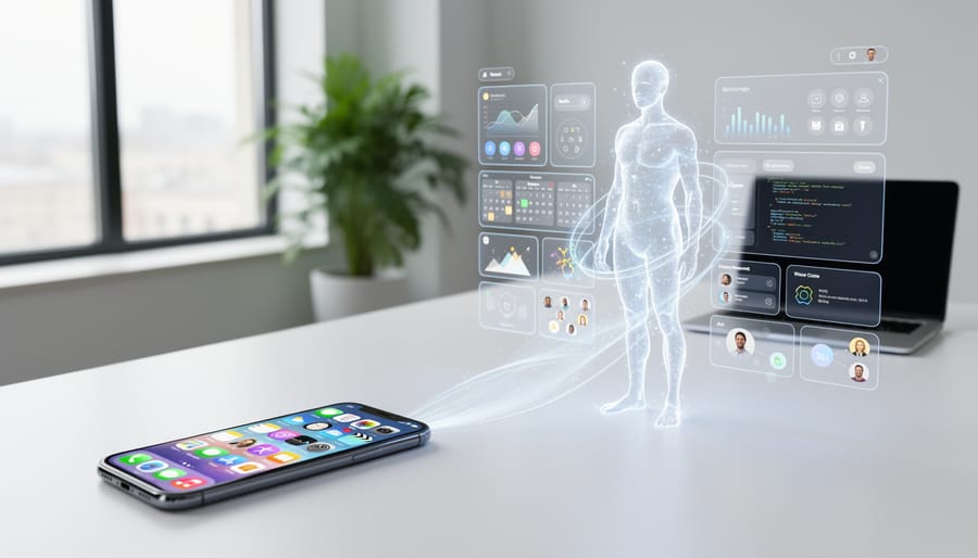 Smartphone displaying colorful app icons representing the concept of app ecosystems