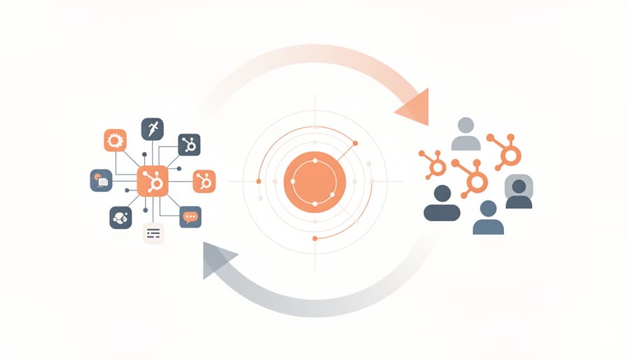 Interconnected metallic gears representing ecosystem collaboration and integration